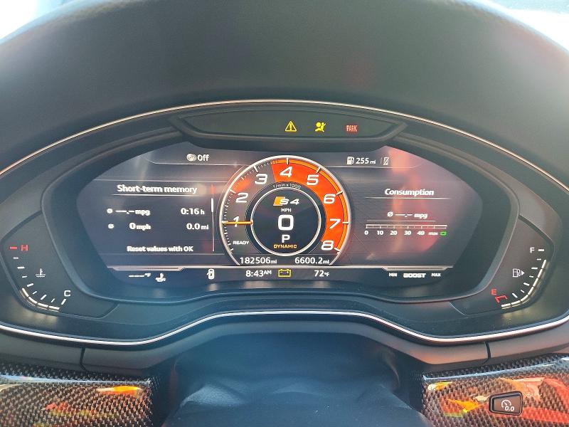 Продаж на аукціоні авто 2018 Audi S4, vin: WAUB4AF40JA045199, номер лоту: 54911116