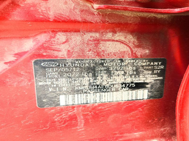 54710006 :رقم المزاد ، KMHDH4AE8DU634775 vin ، 2013 Hyundai Elantra مزاد بيع