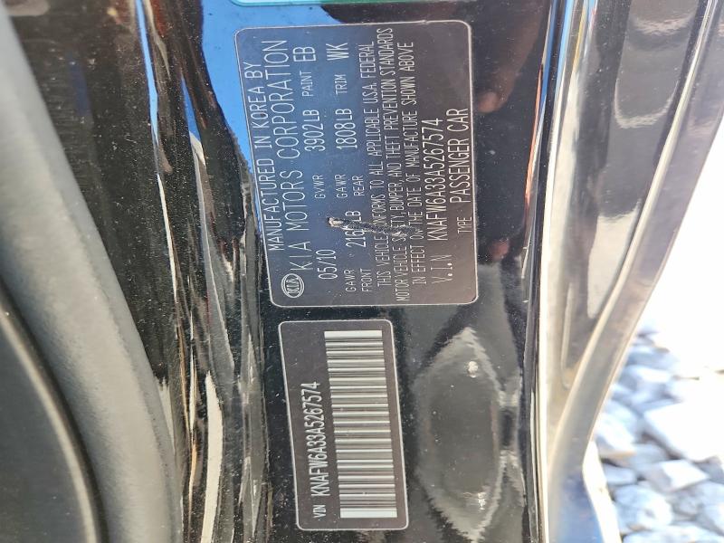 Aukcja sprzedaży 2010 Kia Forte, vin: KNAFW6A33A5267574, numer aukcji: 53904546