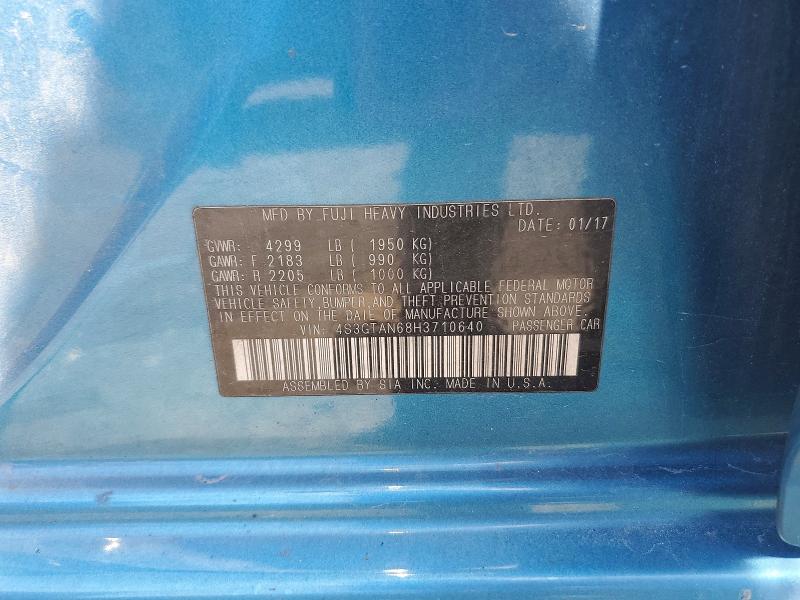 Aukcja sprzedaży 2017 Subaru Impreza, vin: 4S3GTAN68H3710640, numer aukcji: 55174256