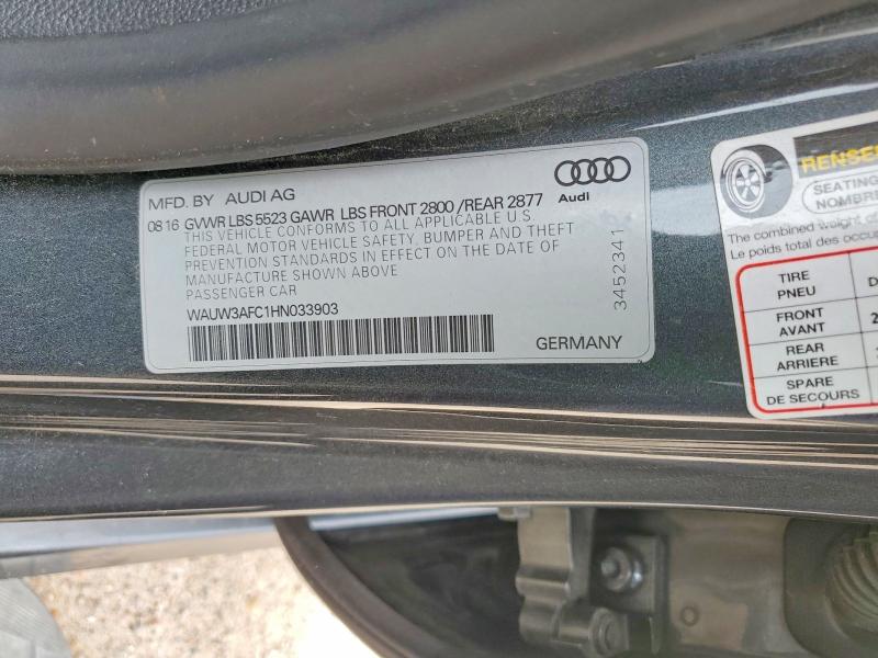 Продажа на аукционе авто 2017 Audi A7, vin: WAUW3AFC1HN033903, номер лота: 53166396