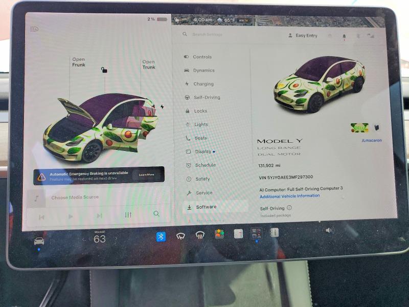 Продаж на аукціоні авто 2021 Tesla Model Y, vin: 5YJYGAEE3MF297300, номер лоту: 52724956