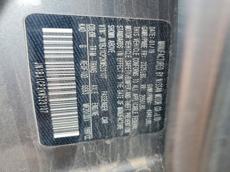 52238236 :رقم المزاد ، JN1BJ1CP2KW523107 vin ، 2019 Nissan Rogue Sport مزاد بيع