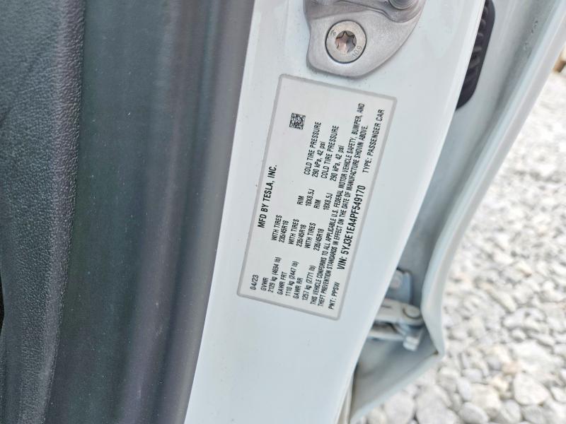 Продажа на аукционе авто 2023 Tesla Model 3, vin: 5YJ3E1EA4PF549170, номер лота: 54875476