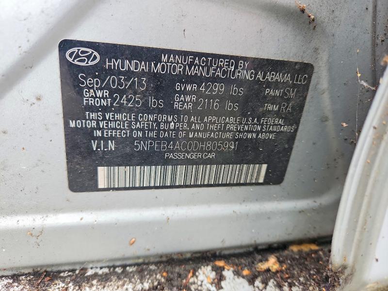 Продажа на аукционе авто 2013 Hyundai Sonata, vin: 5NPEB4AC0DH805991, номер лота: 53935096