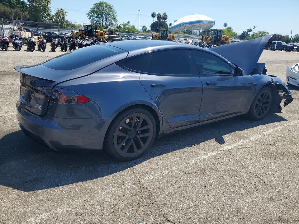 54613036 :رقم المزاد ، 5YJSA1E58MF434352 vin ، 2021 Tesla Model S مزاد بيع