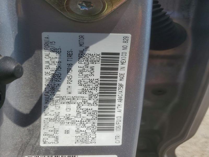 Продажа на аукционе авто 2015 Toyota Tacoma, vin: 3TMLU4EN5FM182359, номер лота: 53788936