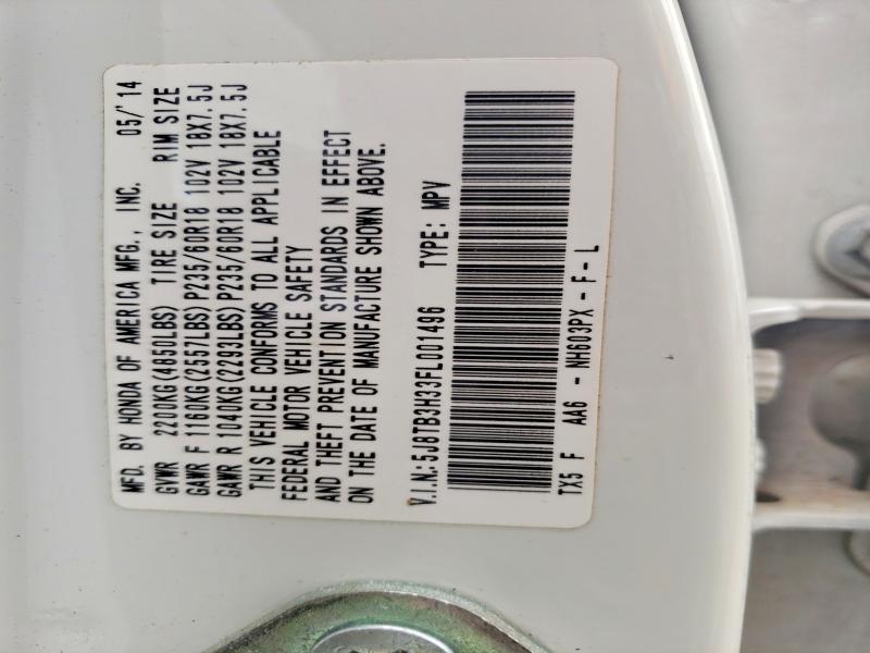 Продаж на аукціоні авто 2015 Acura Rdx, vin: 5J8TB3H33FL001496, номер лоту: 53129616