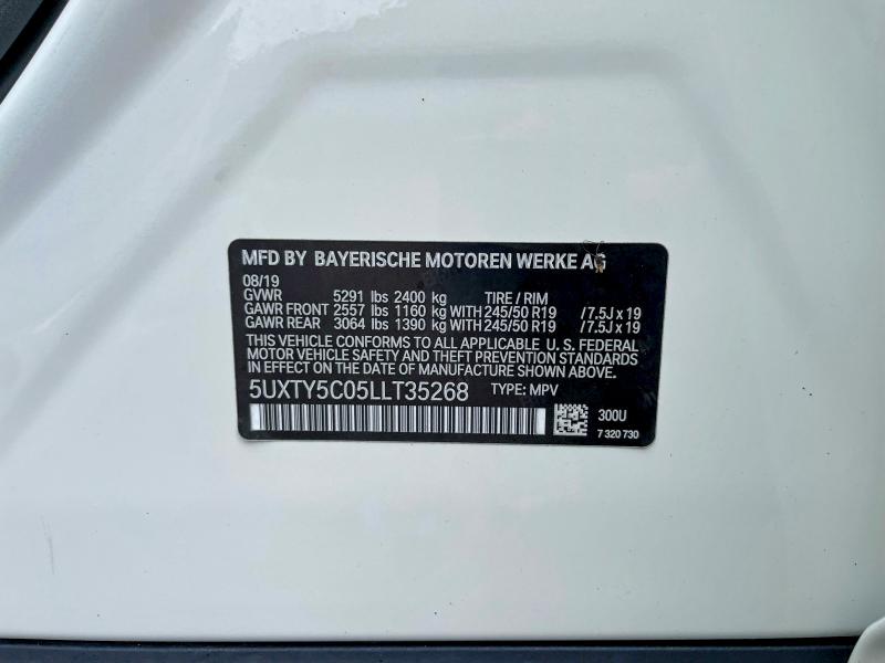 Продажа на аукционе авто 2020 Bmw X3, vin: 5UXTY5C05LLT35268, номер лота: 54846876
