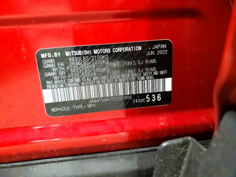 Aukcja sprzedaży 2023 Mitsubishi Eclipse Cross, vin: JA4ATVAA7PZ001906, numer aukcji: 52024226