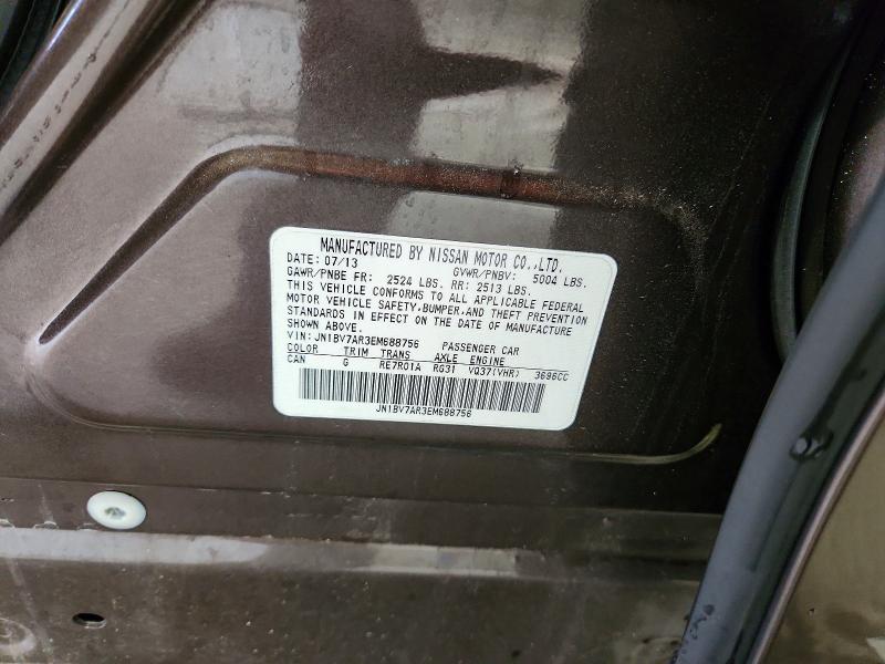Продаж на аукціоні авто 2014 Infiniti Q50, vin: JN1BV7AR3EM688756, номер лоту: 54764316