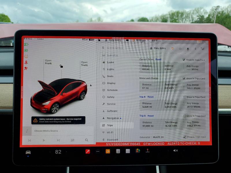 Aukcja sprzedaży 2021 Tesla Model Y, vin: 5YJYGDED9MF116645, numer aukcji: 53304766