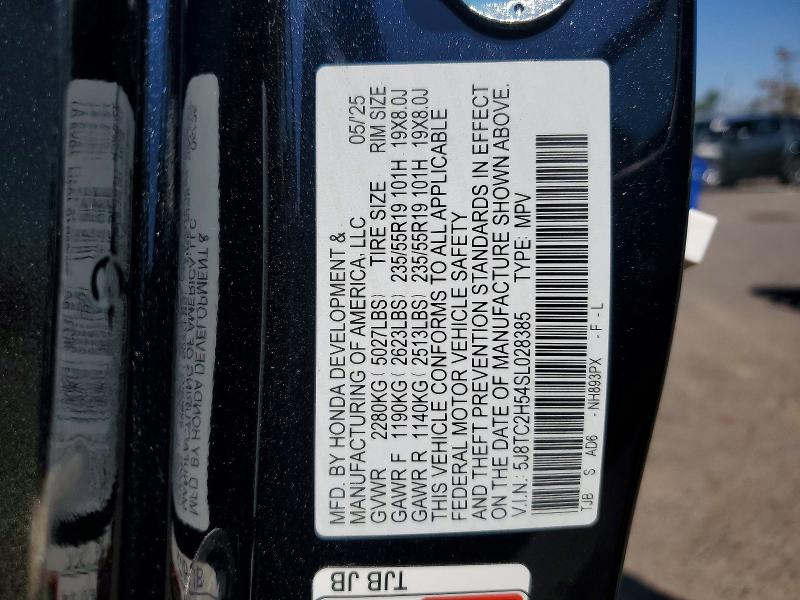 Aukcja sprzedaży 2025 Acura Rdx, vin: 5J8TC2H54SL028385, numer aukcji: 51822636