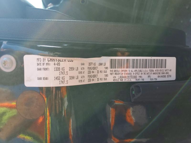 Aukcja sprzedaży 2009 Jeep Grand Cherokee, vin: 1J8GR48K29C553383, numer aukcji: 53576166