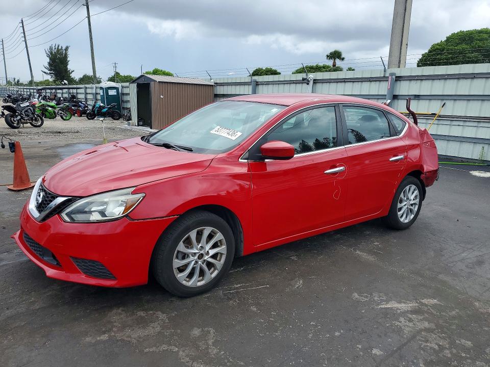 53777436 :رقم المزاد ، 3N1AB7AP0JL612502 vin ، 2018 Nissan Sentra مزاد بيع