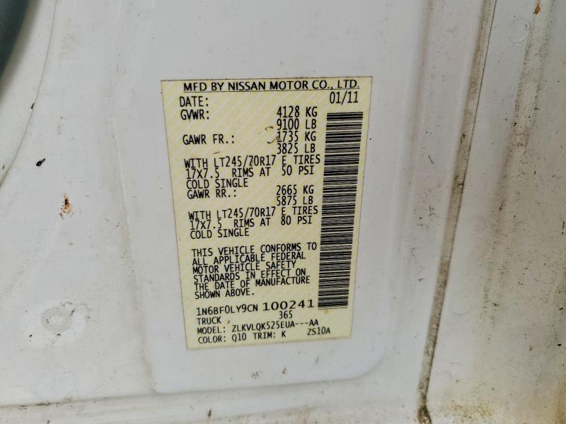 Продажа на аукционе авто 2012 Nissan Nv, vin: 1N6BF0LY9CN100241, номер лота: 54954706