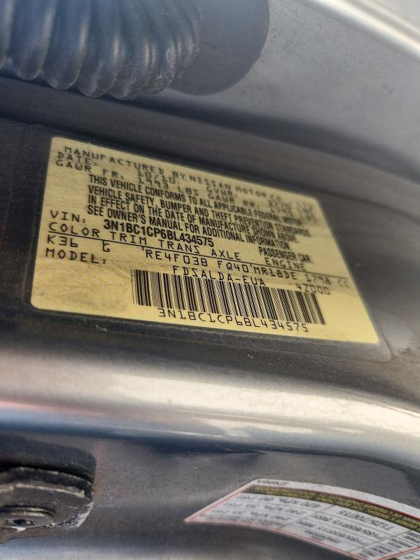 Продаж на аукціоні авто 2011 Nissan Versa, vin: 3N1BC1CP6BL434575, номер лоту: 53540976