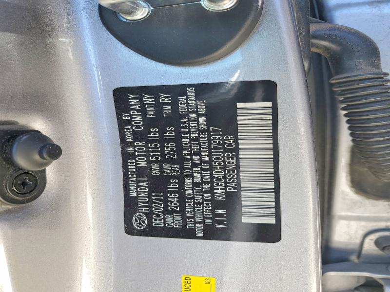 Продаж на аукціоні авто 2012 Hyundai Genesis, vin: KMHGC4DH5CU179917, номер лоту: 54336736
