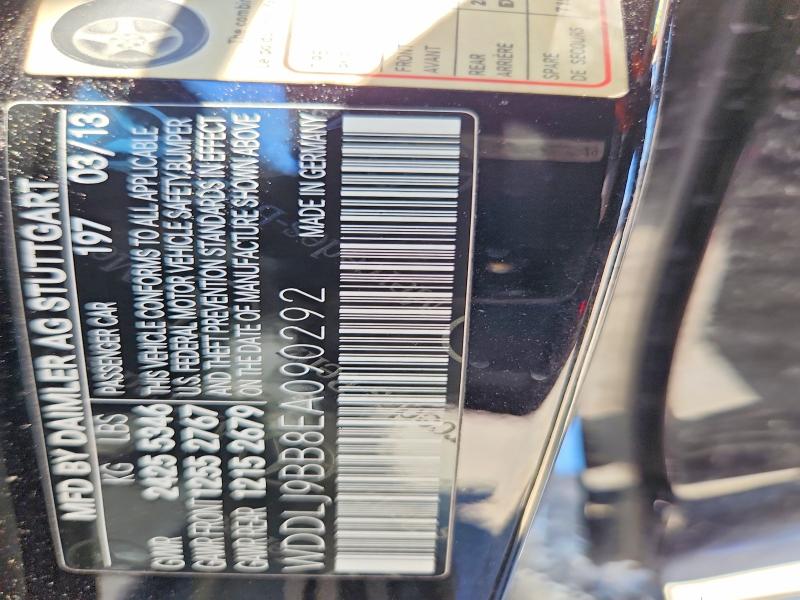 53473816 :رقم المزاد ، WDDLJ9BB8EA090292 vin ، 2014 Mercedes-benz Cls مزاد بيع