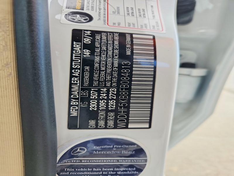 54686806 :رقم المزاد ، WDDHF5KB8FB084813 vin ، 2015 Mercedes-benz E مزاد بيع