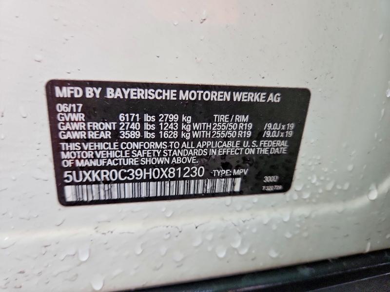 Продаж на аукціоні авто 2017 Bmw X5, vin: 5UXKR0C39H0X81230, номер лоту: 55163616