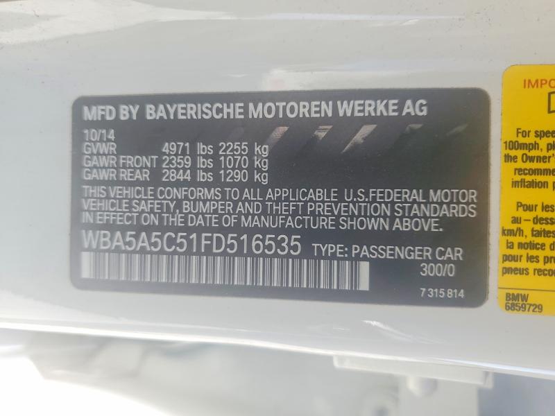 Продажа на аукционе авто 2015 Bmw 528, vin: WBA5A5C51FD516535, номер лота: 52560036