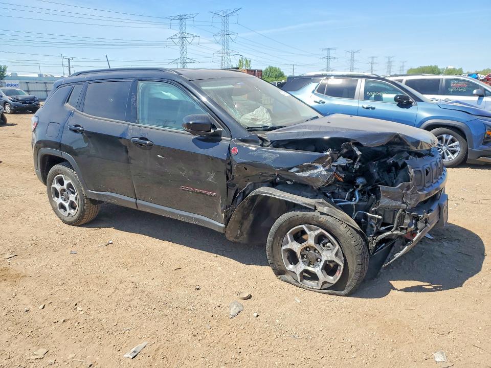 Продаж на аукціоні авто 2022 Jeep Compass, vin: 3C4NJDDB3NT227327, номер лоту: 53707936