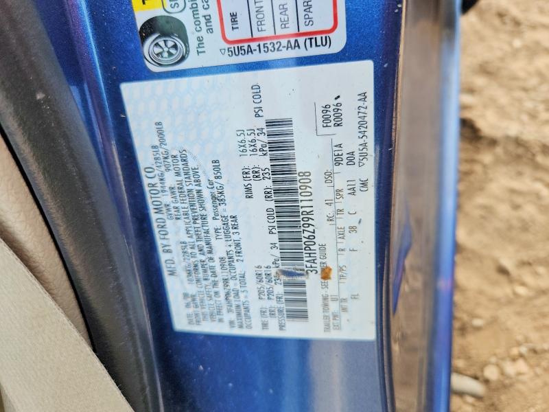 Aukcja sprzedaży 2009 Ford Fusion, vin: 3FAHP06Z99R110908, numer aukcji: 54356036
