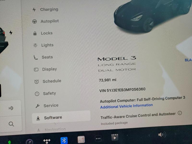Продажа на аукционе авто 2021 Tesla Model 3, vin: 5YJ3E1EB3MF056360, номер лота: 46481786