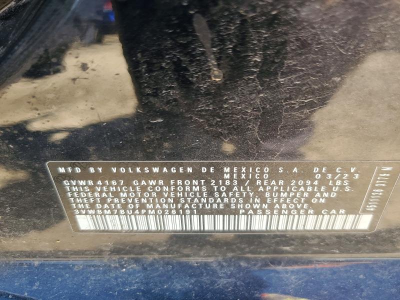 Aukcja sprzedaży 2023 Volkswagen Jetta, vin: 3VWBM7BU4PM026191, numer aukcji: 52229866