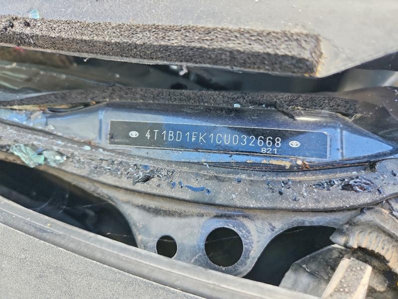 54825556 :رقم المزاد ، 4T1BD1FK1CU032668 vin ، 2012 Toyota Camry Hybrid مزاد بيع