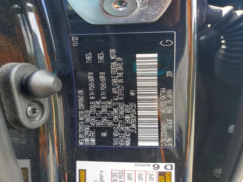 Aukcja sprzedaży 2023 Lexus Gx, vin: JTJAM7BX3P5347201, numer aukcji: 53664196