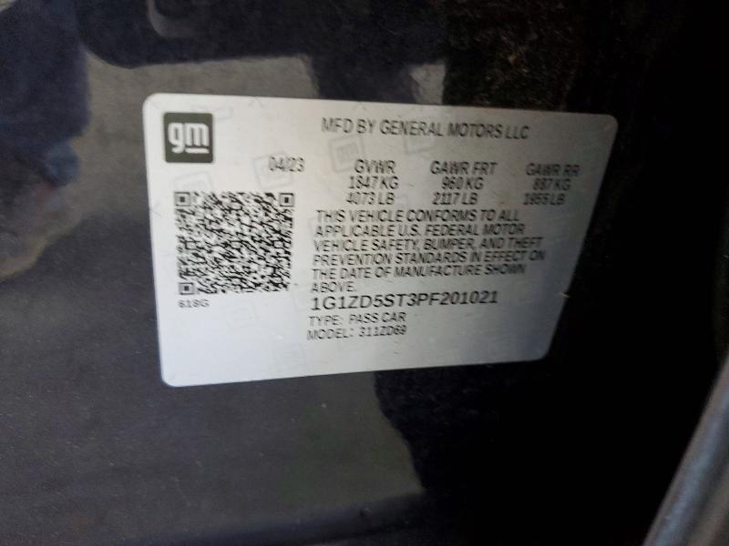 Aukcja sprzedaży 2023 Chevrolet Malibu, vin: 1G1ZD5ST3PF201021, numer aukcji: 53282276