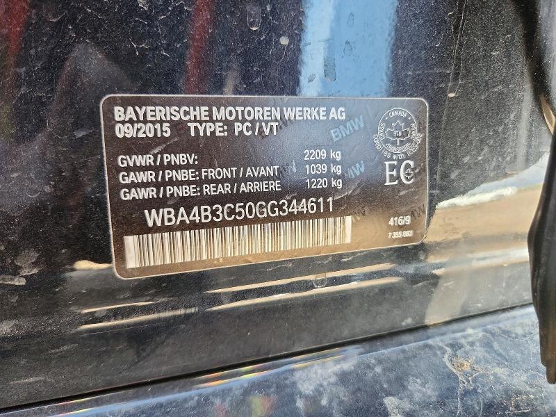Aukcja sprzedaży 2016 Bmw 435, vin: WBA4B3C50GG344611, numer aukcji: 53992536