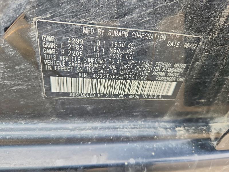 Aukcja sprzedaży 2023 Subaru Impreza, vin: 4S3GTAV64P3701268, numer aukcji: 52841146
