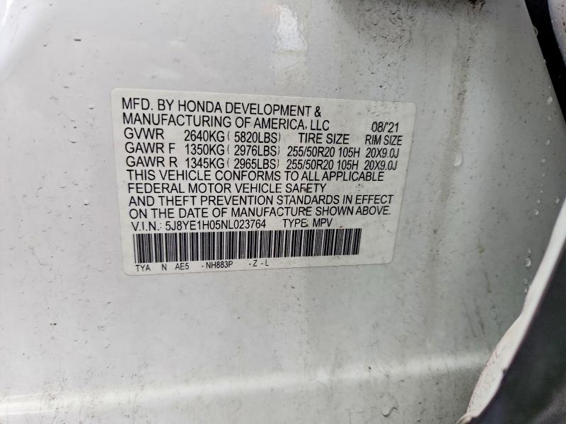 Продаж на аукціоні авто 2022 Acura Mdx, vin: 5J8YE1H05NL023764, номер лоту: 51404056