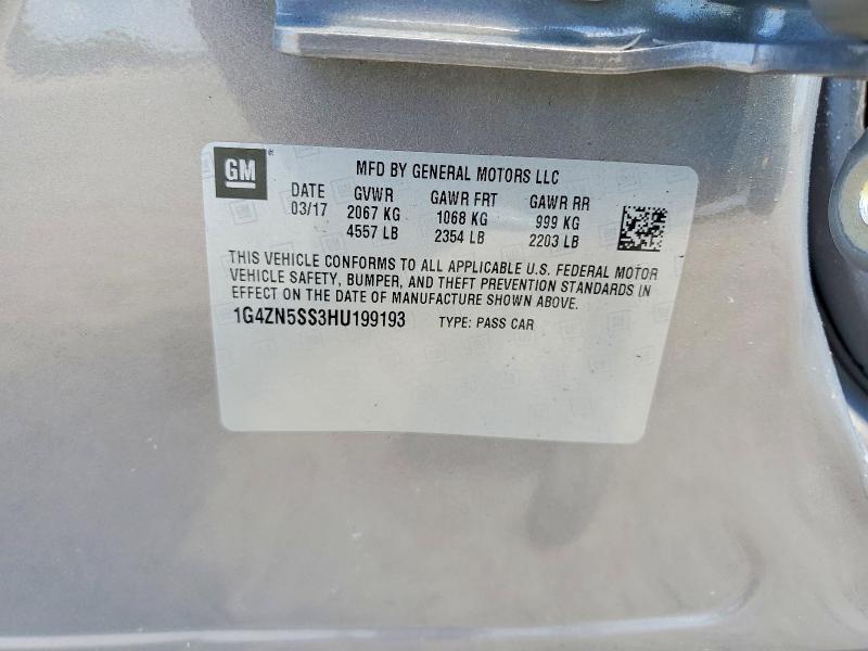 Продажа на аукционе авто 2017 Buick Lacrosse, vin: 1G4ZN5SS3HU199193, номер лота: 54509626