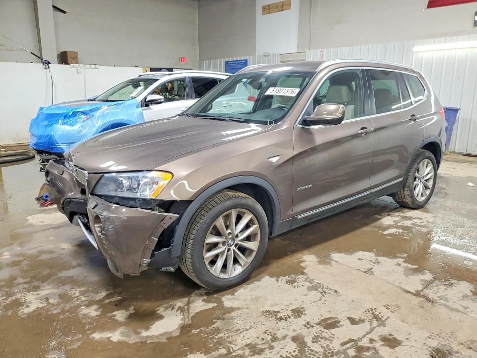 2013 Bmw X3 მანქანა იყიდება აუქციონზე, vin: 5UXWX9C57D0A23249, აუქციონის ნომერი: 51801376