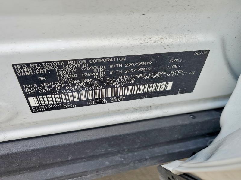 Продажа на аукционе авто 2024 Toyota Venza, vin: JTEAAAAH5RJ191025, номер лота: 52949076