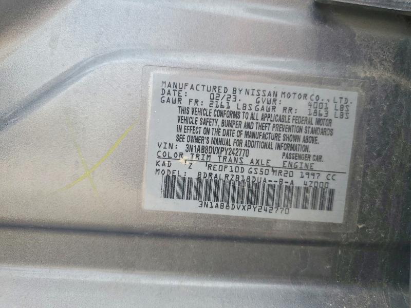 Aukcja sprzedaży 2023 Nissan Sentra, vin: 3N1AB8DVXPY242770, numer aukcji: 52944676