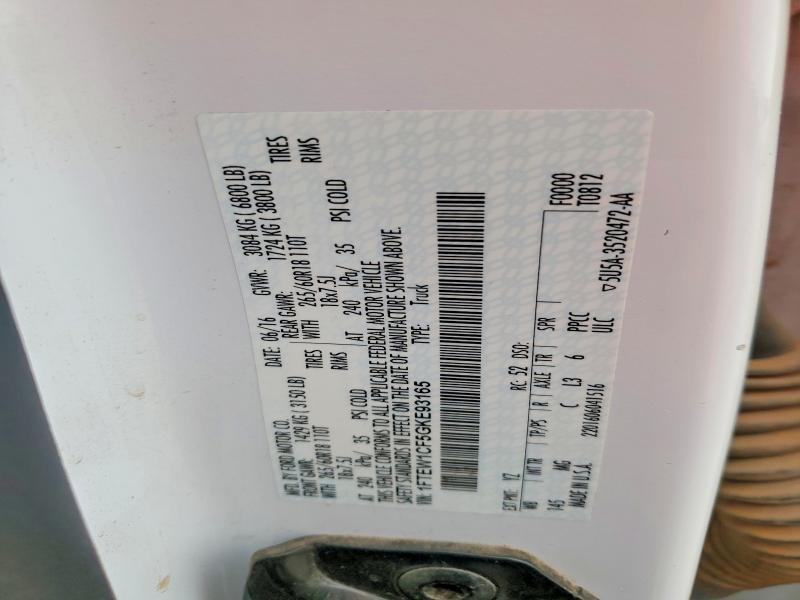 Aukcja sprzedaży 2016 Ford F150, vin: 1FTEW1CF5GKE93165, numer aukcji: 51826256