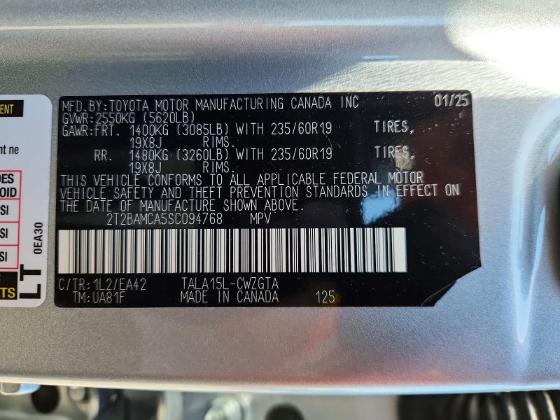 Aukcja sprzedaży 2025 Lexus Rx 350, vin: 2T2BAMCA5SC094768, numer aukcji: 54121676