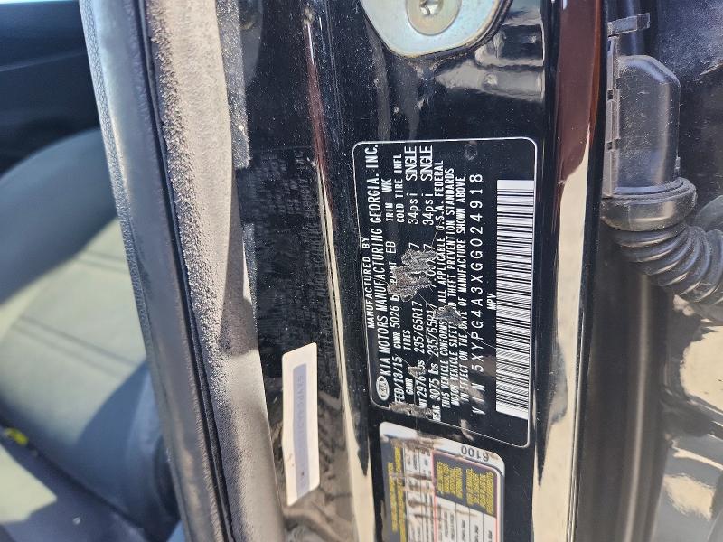 Продажа на аукционе авто 2016 Kia Sorento, vin: 5XYPG4A3XGG024918, номер лота: 53726726