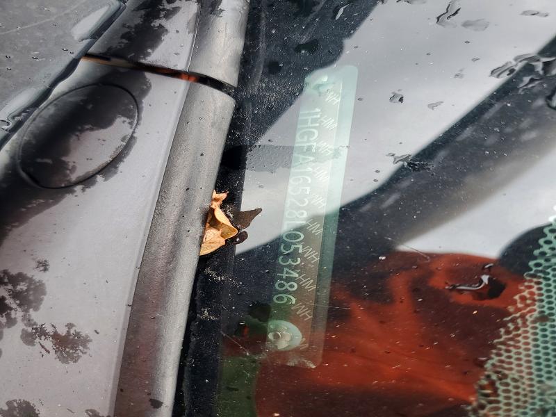 2008 Honda Civic მანქანა იყიდება აუქციონზე, vin: 1HGFA16528L053486, აუქციონის ნომერი: 54781796