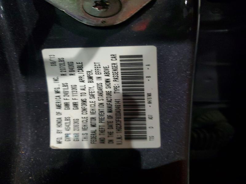 52932726 :رقم المزاد ، 1HGCR3F80DA046141 vin ، 2013 Honda Accord مزاد بيع