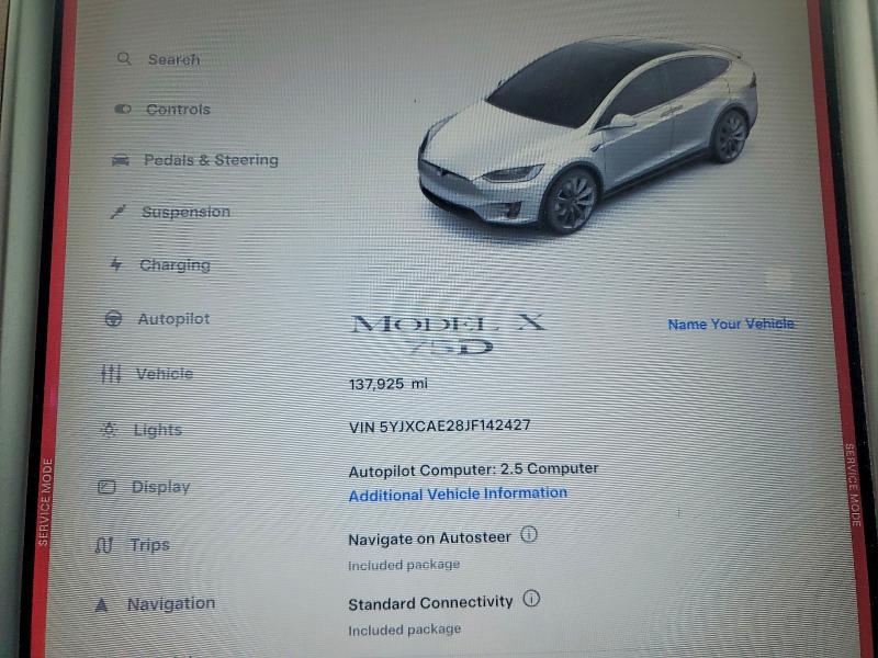 Aukcja sprzedaży 2018 Tesla Model X, vin: 5YJXCAE28JF142427, numer aukcji: 54396336