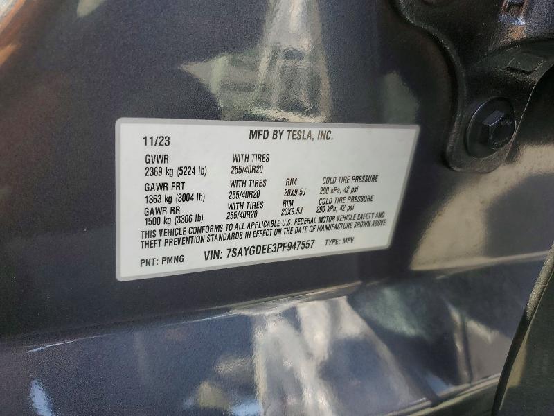 Aukcja sprzedaży 2023 Tesla Model Y, vin: 7SAYGDEE3PF947557, numer aukcji: 51499196