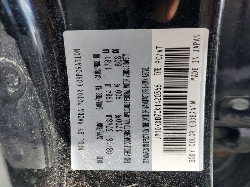 52168966 :رقم المزاد ، JM1DKDB70K1420366 vin ، 2019 Mazda Cx-3 مزاد بيع