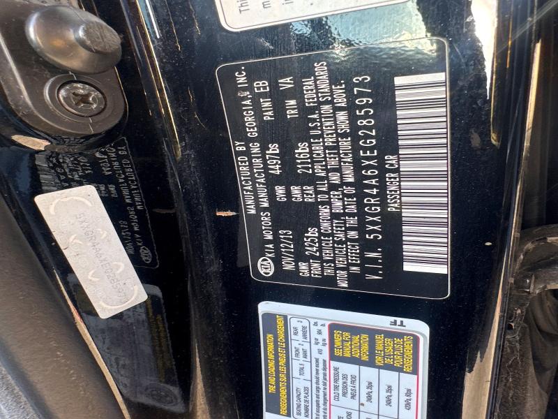 52456176 :رقم المزاد ، 5XXGR4A6XEG285973 vin ، 2014 Kia Optima مزاد بيع