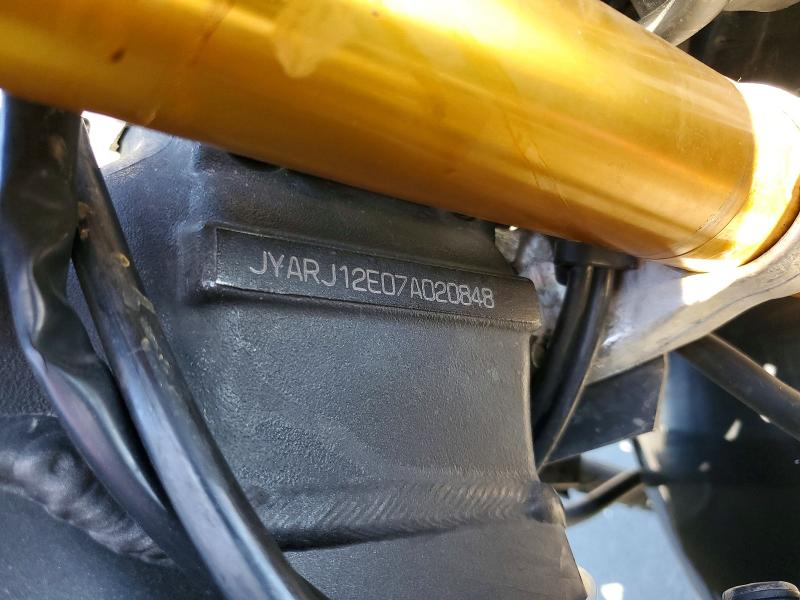 52896686 :رقم المزاد ، JYARJ12E07A020848 vin ، 2007 Yamaha Yzfr6 مزاد بيع